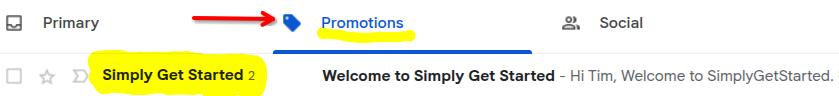 Check your inbox